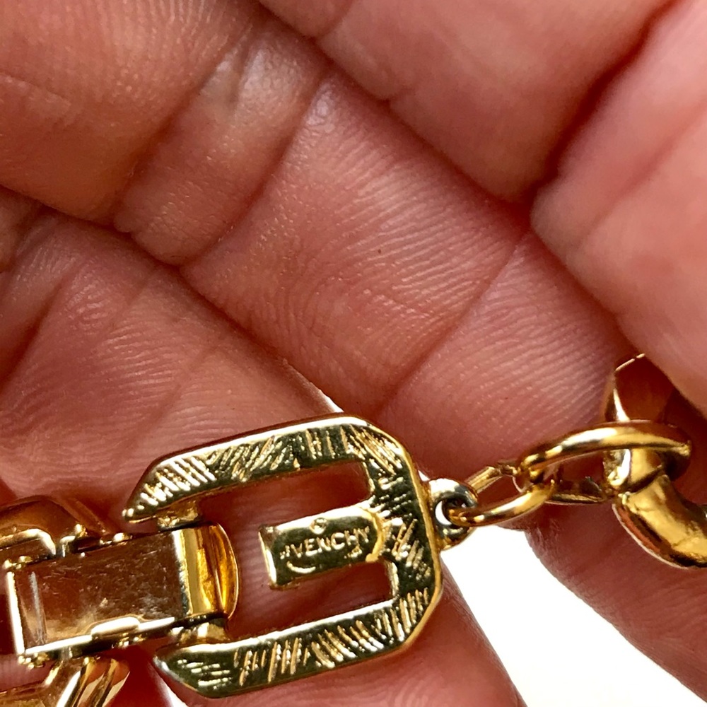 VTG Givenchy Gold Chain Necklace - Picture 5 of 9